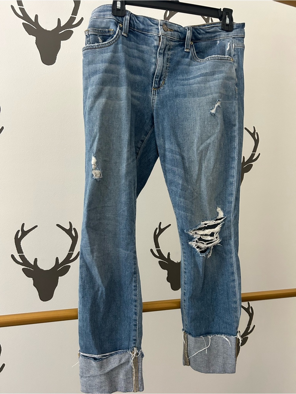 Joe's Jeans Light Blue Distressed Relaxed Fit